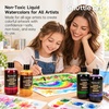 Shuttle Art 8 Colors Liquid Watercolor Paint, 4oz Non-Toxic Watercolors(14 Colors)