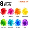 Shuttle Art 8 Colors Liquid Watercolor Paint, 4oz Non-Toxic Watercolors(8 Colors)