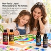 Shuttle Art 8 Colors Liquid Watercolor Paint, 4oz Non-Toxic Watercolors(8 Colors)