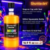 Shuttle Art 8 Colors Neon Paint, 4oz/120ml Fluorescent Acrylic Paint Set(16.9 Fl Oz (Pack of 8))