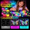 Shuttle Art 8 Colors Neon Paint, 4oz/120ml Fluorescent Acrylic Paint Set(4 Fl Oz (Pack of 8))