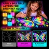 Shuttle Art 8 Colors Neon Paint, 4oz/120ml Fluorescent Acrylic Paint Set(8.45 Fl Oz (Pack of 8))