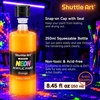 Shuttle Art 8 Colors Neon Paint, 4oz/120ml Fluorescent Acrylic Paint Set(8.45 Fl Oz (Pack of 8))