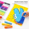 Tempera Paint Sticks, 30 Colors Solid Tempera Paint for Kids with 1 Drawing Pad, Super Quick Drying, Non-Toxic, Works Great on Paper Wood Glass Ceramic Canvas (Pack of 2)