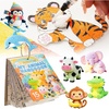 Shuttle Art 105 Pcs Magic Foam Texture Painting Kit Dessert Series(Animal Series – 63 Pcs)
