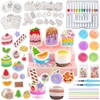 Shuttle Art 105 Pcs Magic Foam Texture Painting Kit Dessert Series(Dessert Series – 105 Pcs)