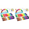 Tempera Paint Sticks, 30 Colors Solid Tempera Paint for Kids with 1 Drawing Pad, Super Quick Drying, Non-Toxic, Works Great on Paper Wood Glass Ceramic Canvas (Pack of 2)