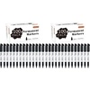 Shuttle Art 200 Pack Black Permanent Markers, Fine Point Permanent Marker Pens Set Perfect on Plastic, Wood, Stone, Metal and Glass for Doodling, Writing, Marking, Office School Supplies
